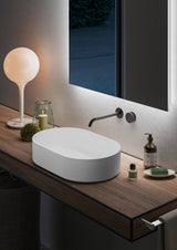 Ruvati 23-inch Matte White epiStone Solid Surface Modern Bathroom Vessel Sink - RVB2550WH