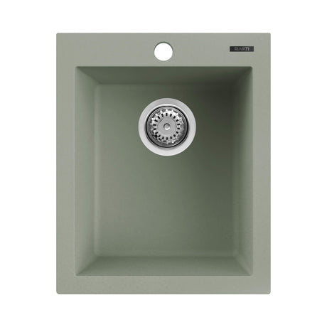 Ruvati 16 x 20 inch epiGranite Drop-in Topmount Granite Composite Single Bowl Kitchen Sink - Sage Green - RVG1016SG