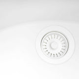 Ruvati 18 x 20 inch epiGranite Drop-in Topmount Granite Composite Single Bowl Wet Bar Prep Sink - Arctic White - RVG1018WH