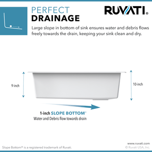 Ruvati 33 x 22 inch epiGranite Drop-in Topmount Granite Composite Single Bowl Kitchen Sink - Caribbean Sand - RVG1033CS