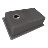 Ruvati 33 x 22 inch epiGranite Drop-in Topmount Granite Composite Single Bowl Kitchen Sink - Urban Gray - RVG1033GR