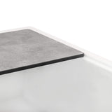 Ruvati 33-inch Granite Composite Workstation Drop-in Topmount Kitchen Sink  Matte White - RVG1302WH