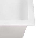 Ruvati 34 x 20 inch epiGranite Dual-Mount Granite Composite Double Bowl Kitchen Sink - Arctic White - RVG1319WH