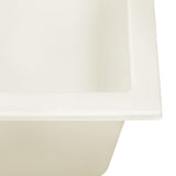 Ruvati 25-inch epiRock Workstation Warm White Topmount Laundry Sink - RVG1321WB