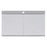 Ruvati 34 inch epiGranite Topmount Workstation Ledge Granite Composite Kitchen Sink - Silver Gray - RVG1350GR