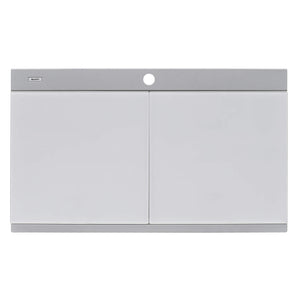 Ruvati 34 inch epiGranite Topmount Workstation Ledge Granite Composite Kitchen Sink - Silver Gray - RVG1350GR