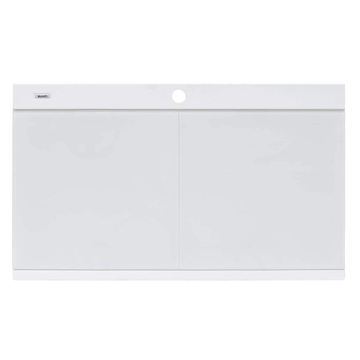 Ruvati 34 inch epiGranite Topmount Workstation Ledge Granite Composite Kitchen Sink - Arctic White - RVG1350WH