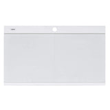 Ruvati 34 inch epiGranite Topmount Workstation Ledge Granite Composite Kitchen Sink - Arctic White - RVG1350WH