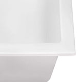 Ruvati 17 x 17 inch Granite Composite Undermount Single Bowl Wet Bar Prep Sink - Arctic White - RVG2018WH