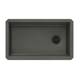 Ruvati 32 x 19 inch epiGranite Undermount Granite Composite Single Bowl Kitchen Sink - Juniper Green - RVG2033RN