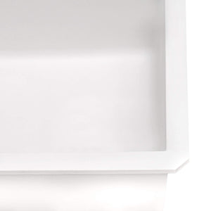 Ruvati 32 x 19 inch epiGranite Undermount Granite Composite Single Bowl Kitchen Sink - Arctic White - RVG2033WH