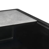Ruvati 33-inch Undermount Workstation Granite Composite Kitchen Sink Matte Black - RVG2302BK