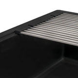 Ruvati 33-inch Undermount Workstation Granite Composite Kitchen Sink Matte Black - RVG2302BK