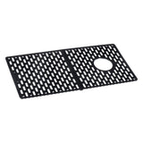 Ruvati 33-inch Undermount Workstation Granite Composite Kitchen Sink Matte Black - RVG2302BK