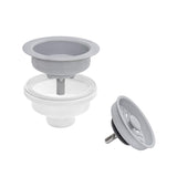 Ruvati 33-inch Undermount Workstation Granite Composite Kitchen Sink Silver Gray - RVG2302GR