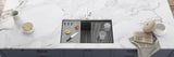 Ruvati 33-inch Undermount Workstation Granite Composite Kitchen Sink Urban Gray - RVG2302UG