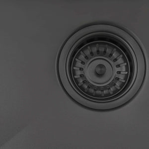 Ruvati 27-inch Undermount Gunmetal Black Stainless Steel Kitchen Sink 16 Gauge Single Bowl - RVH6127BL