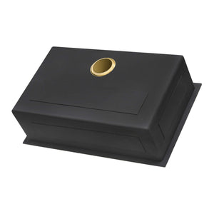 Ruvati 27-inch Undermount Satin Brass Matte Gold Stainless Steel Kitchen Sink 16 Gauge Single Bowl - RVH6127GG\