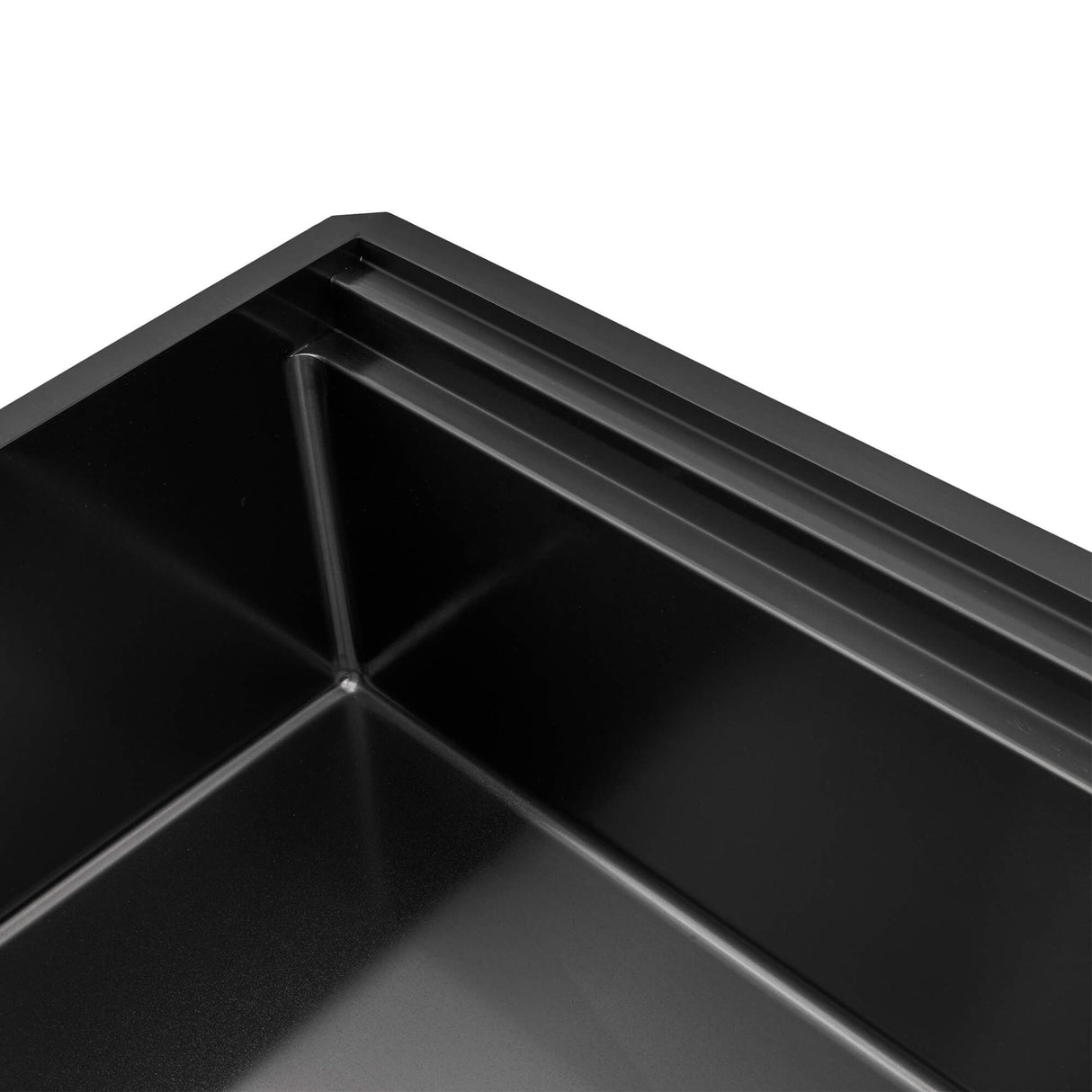 Ruvati 33-inch Gunmetal Black Stainless Steel Workstation Two-Tiered Ledge Kitchen Sink Undermount - RVH6222BL