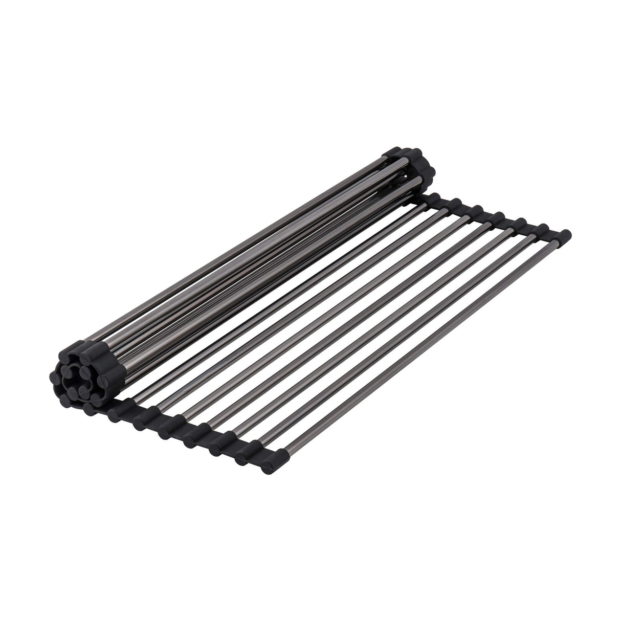 Ruvati 33 inch Gunmetal Black Stainless Steel Workstation Undermount Kitchen Sink Single Bowl - RVH6533BL
