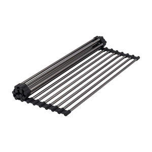 Ruvati 33 inch Gunmetal Black Stainless Steel Workstation Undermount Kitchen Sink Single Bowl - RVH6533BL