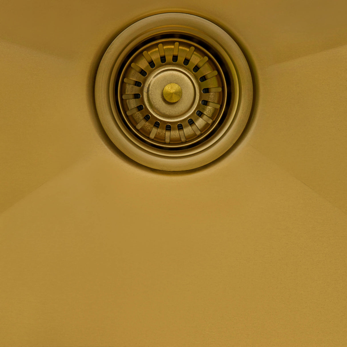 Ruvati 33 inch Polished Brass Matte Gold Workstation Undermount Kitchen Sink Single Bowl - RVH6533GG
