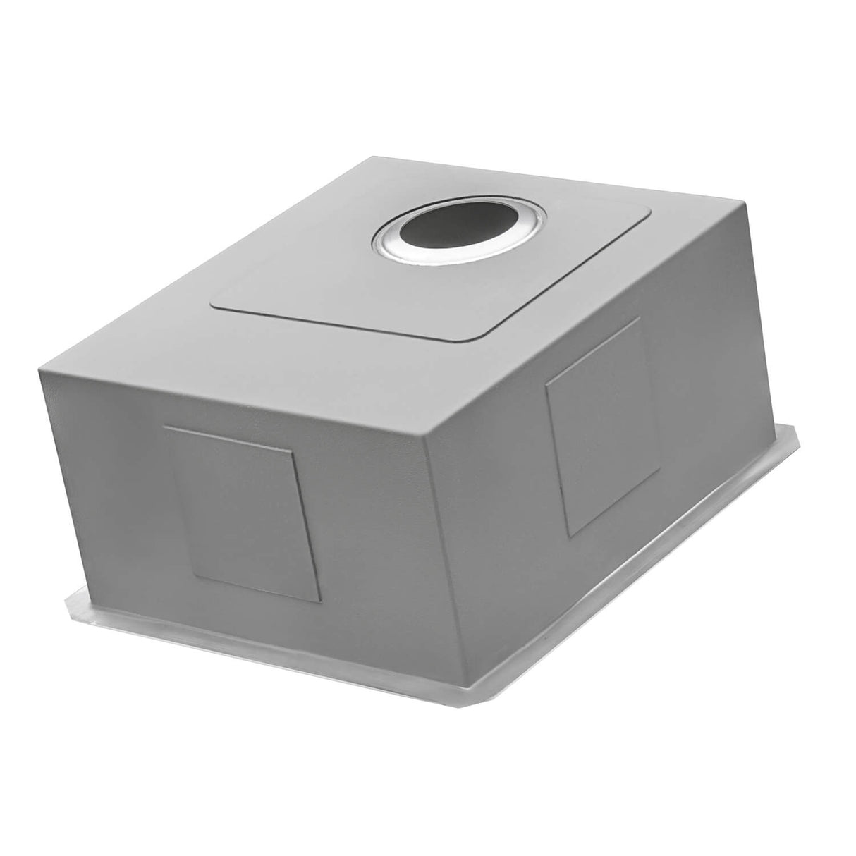 Ruvati 15 x 15 inch Undermount 16 Gauge Zero Radius Bar Prep Square Kitchen Sink Single Bowl - RVH7115