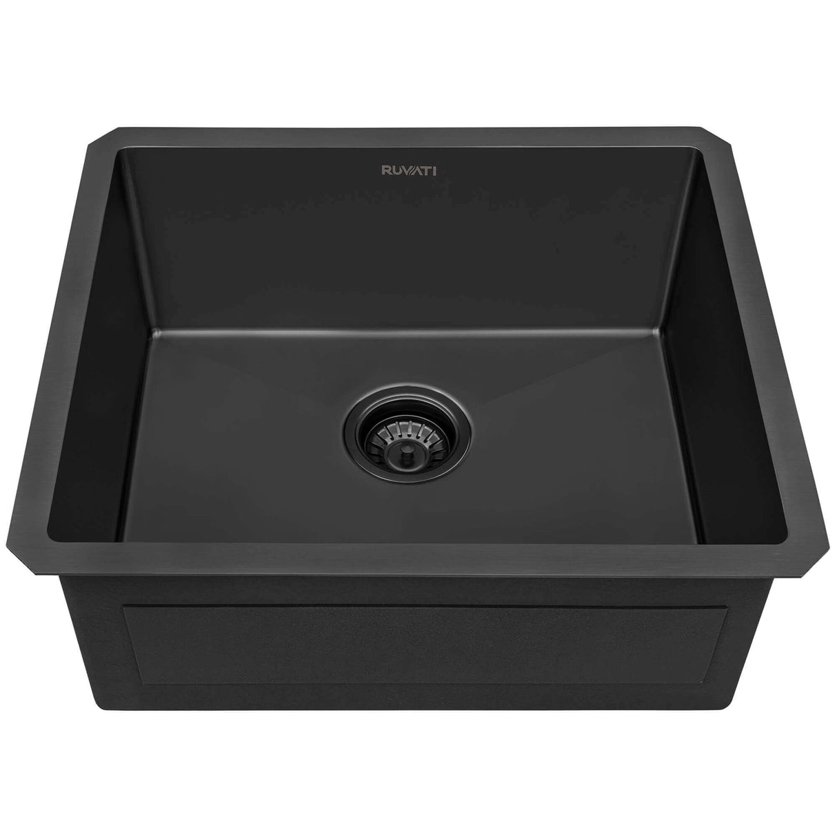 Ruvati 21-inch Gunmetal Black Stainless Steel Undermount Bar Prep Kitchen Sink - RVH7121BL