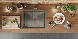 Ruvati 26-inch Undermount Stainless Steel Kitchen Sink 16 Gauge Rounded Corners Single Bowl - RVH7126