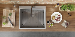 Ruvati 25" Drop-in Topmount 16 Gauge Stainless Steel Single Bowl Kitchen Sink - RVH8010