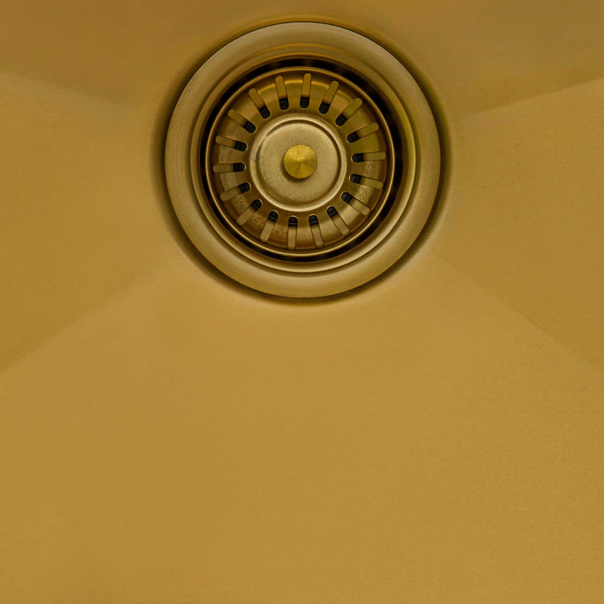 Ruvati 15 x 20 inch Polished Brass Matte Gold Stainless Steel Drop-in Topmount Bar Prep Sink Single Bowl - RVH8110GG