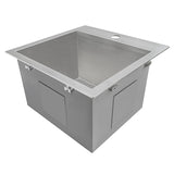 Ruvati 15 x 15 inch Drop-in Topmount Bar Prep Sink 16 Gauge Stainless Steel Single Bowl - RVH8115