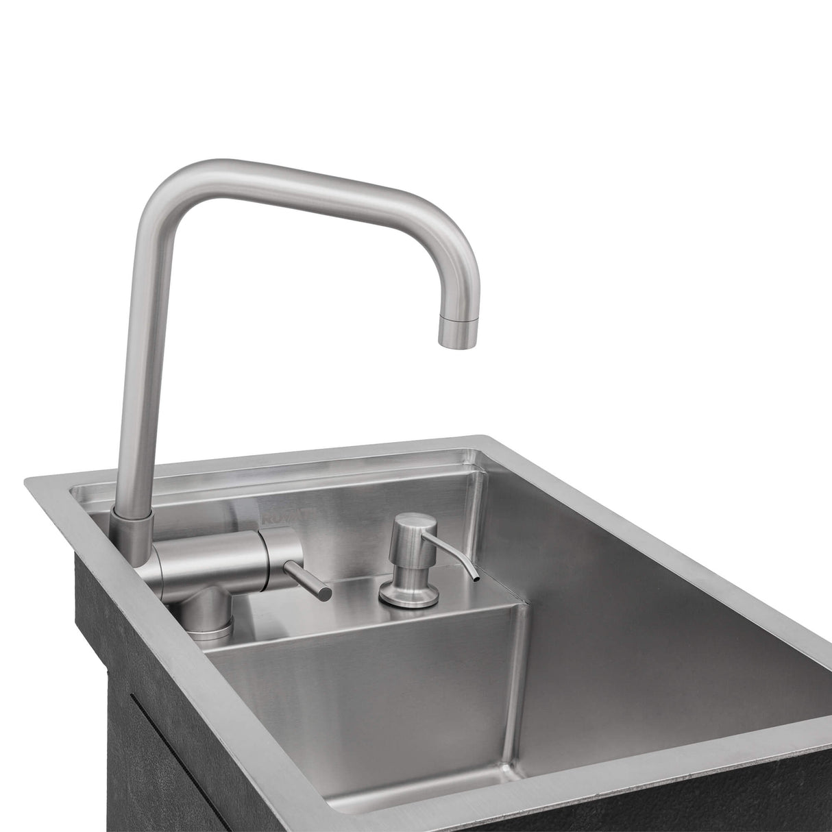 Ruvati 20 inch Stainless Steel RV Sink With Concealed Faucet and Soap DIspenser - RVH8272ST