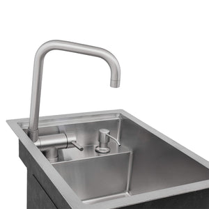 Ruvati 20 inch Stainless Steel RV Sink With Concealed Faucet and Soap DIspenser - RVH8272ST