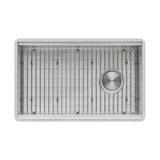 Ruvati 27-inch Workstation Slope Bottom Offset Drain Undermount 16 Gauge Kitchen Sink - RVH8570
