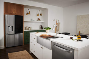 Ruvati 27-inch Apron-front Workstation Farmhouse Kitchen Sink 16 Gauge Stainless Steel Single Bowl - RVH9050
