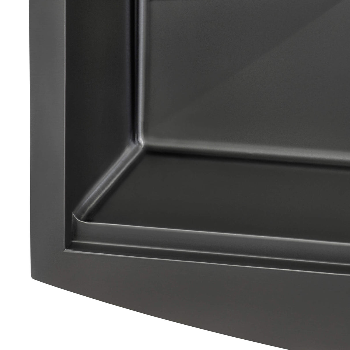 Ruvati 36-inch Gunmetal Black Workstation Apron-Front Stainless Steel Kitchen Sink - RVH9308BL
