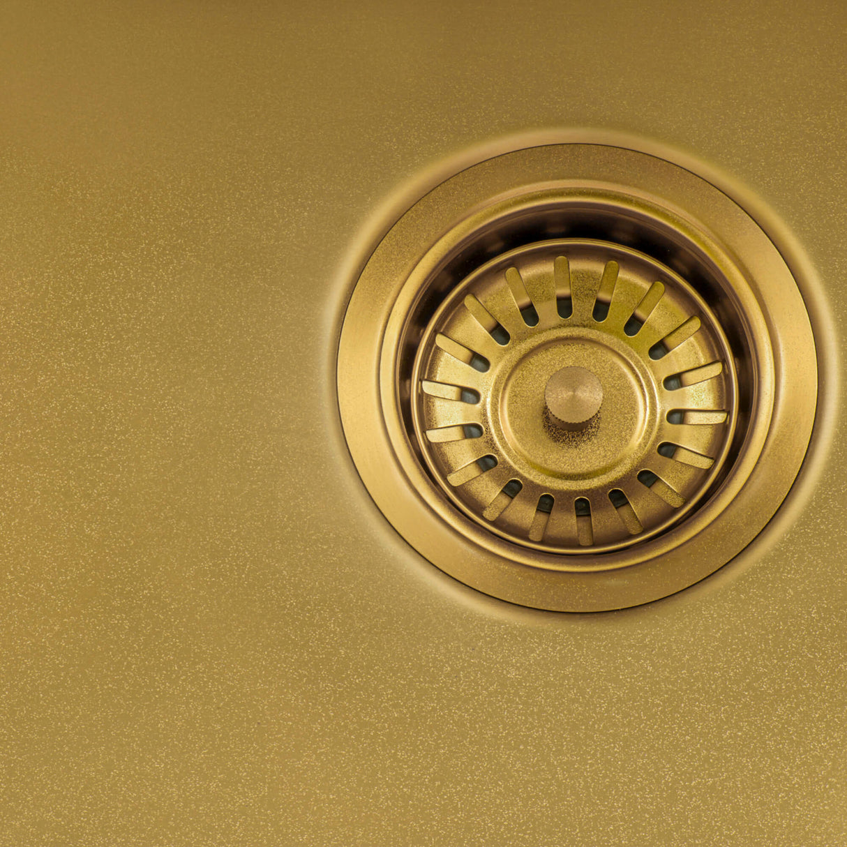 Ruvati 33-inch Satin Brass Matte Gold Stainless Steel 60/40 Double Bowl Apron-Front Farmhouse Kitchen Sink - RVH9742GG