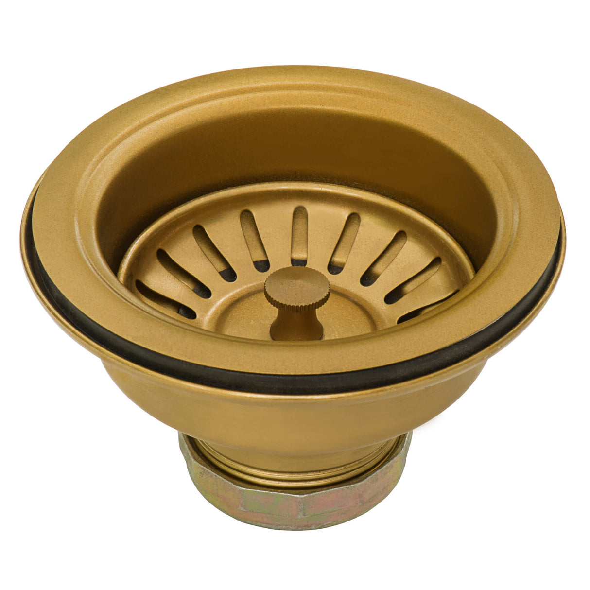 Ruvati 36-inch Apron-Front Farmhouse Kitchen Sink - Brass Tone Matte Gold Stainless Steel Single Bowl - RVH9880GG