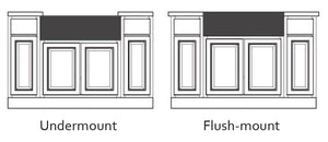 Ruvati 30 x 20 inch Fireclay Reversible Farmhouse Apron-Front Kitchen Sink Single Bowl - Glossy Black - RVL2100BK