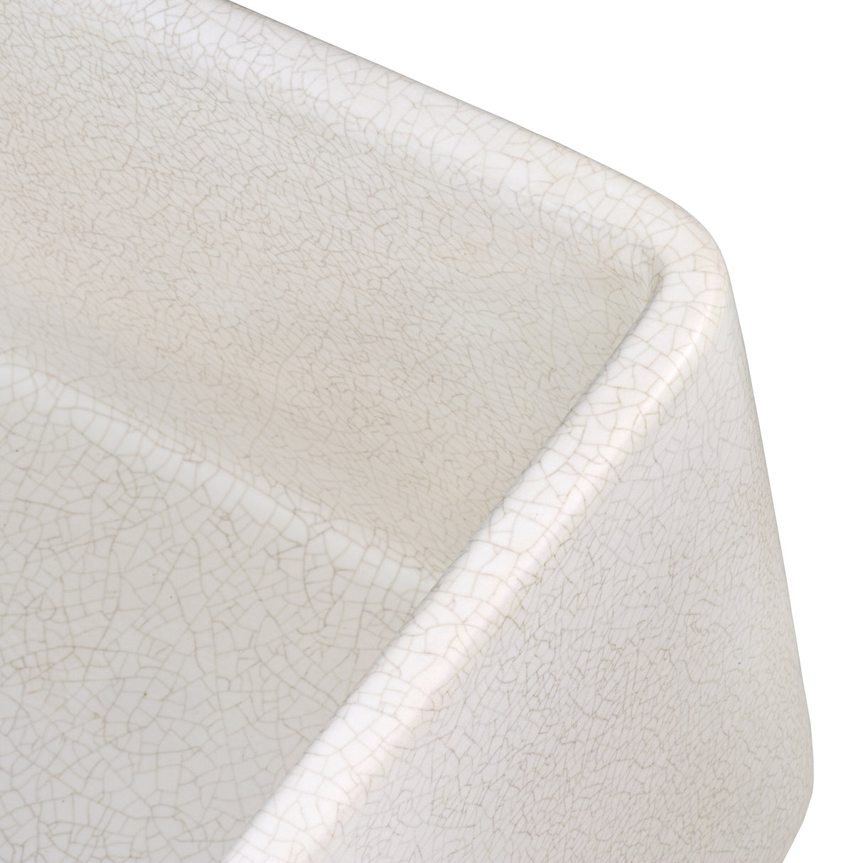 Ruvati 33 x 20 inch Fireclay Reversible Farmhouse Distressed Finish Apron-Front Kitchen Sink - Crackled White - RVL2300CR