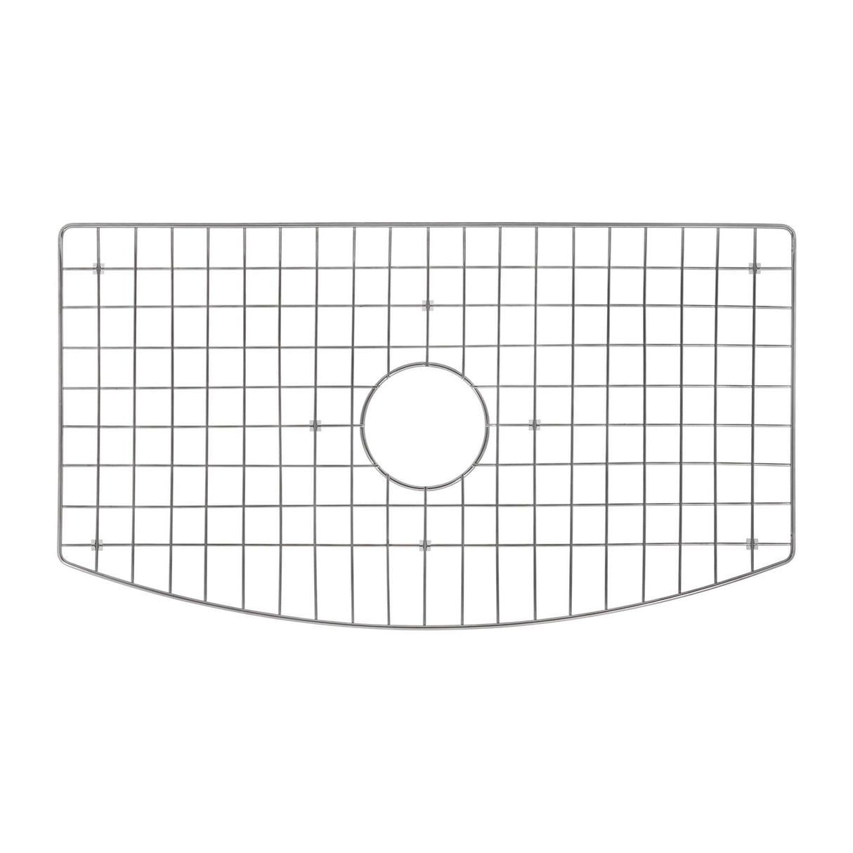 Ruvati 33 inch Fireclay White Farmhouse Kitchen Sink Bow Front Curved Apron Single Bowl - RVL2398WH