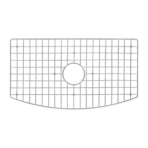 Ruvati 33 inch Fireclay White Farmhouse Kitchen Sink Bow Front Curved Apron Single Bowl - RVL2398WH
