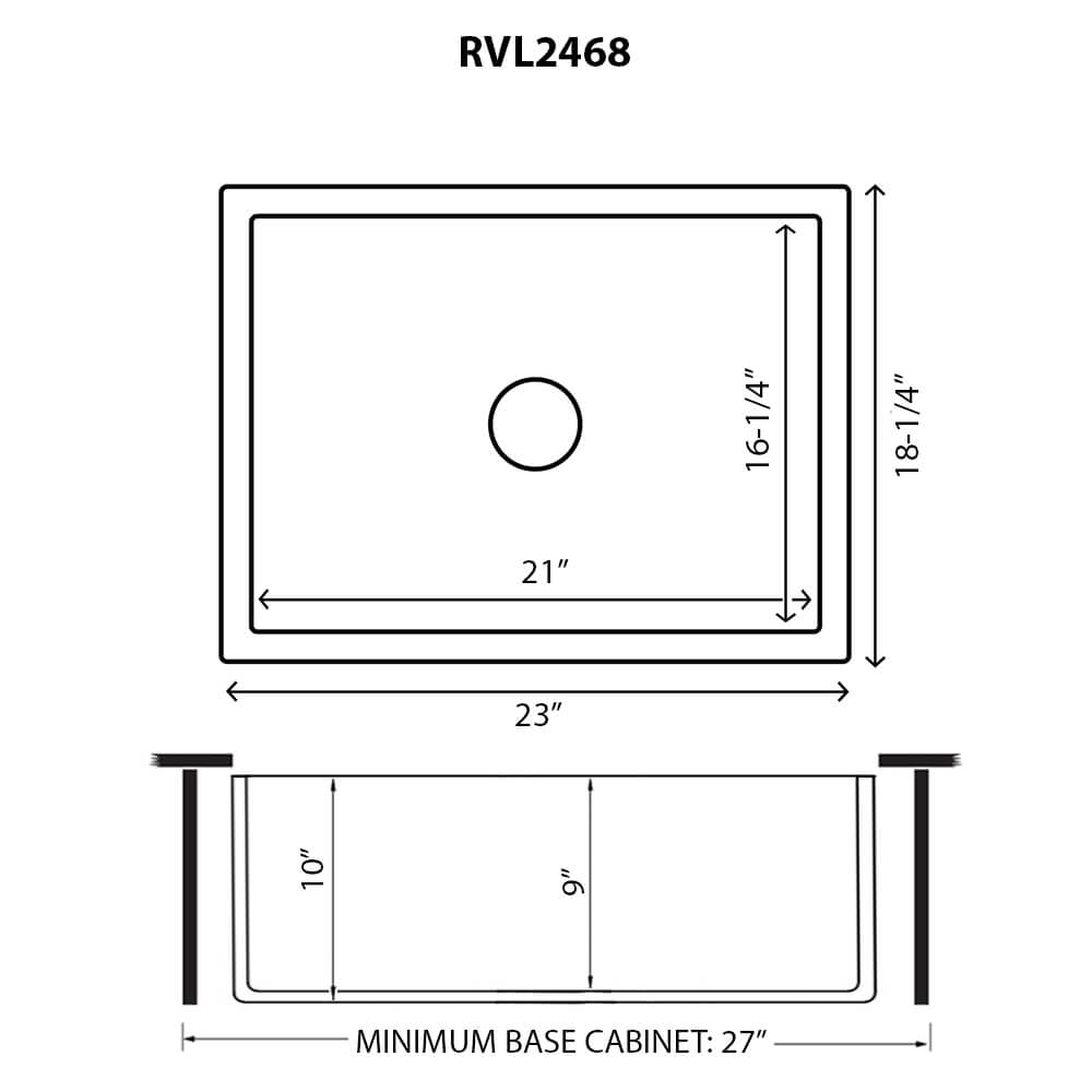 Ruvati 23-inch Fireclay Farmhouse Kitchen Laundry Utility Sink Single Bowl - Emerald Green - RVL2468EG