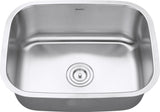 Ruvati 24-inch Undermount 16 Gauge Stainless Steel Kitchen Sink Single Bowl - RVM4132