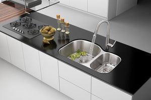 Ruvati 34-inch Undermount 60/40 Double Bowl 16 Gauge Stainless Steel Kitchen Sink - RVM4600