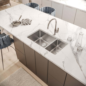 Ruvati 32-inch Undermount Kitchen Sink 70/30 Double Bowl 16 Gauge Stainless Steel - RVM5300