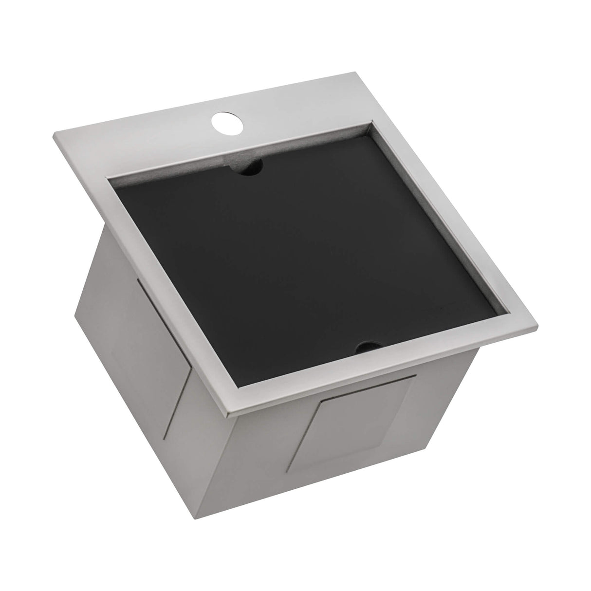 Ruvati 15 x 15 inch Marine Grade T-316 Workstation Topmount RV Boat Outdoor Sink Stainless Steel - RVQ5215