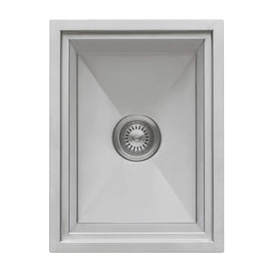 Ruvati Insulated Ice Chest Sink 15 x 20 inch Outdoor BBQ Marine Grade T-316 Topmount Stainless Steel - RVQ6215