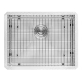 Ruvati 23" x 18" x 12" Deep Laundry Utility Sink Rounded Corners Undermount 16 Gauge Stainless Steel - RVU6125